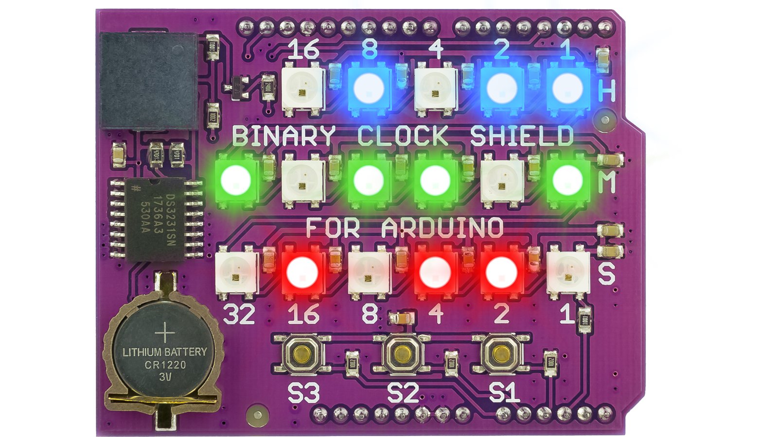 Binary Clock Shield